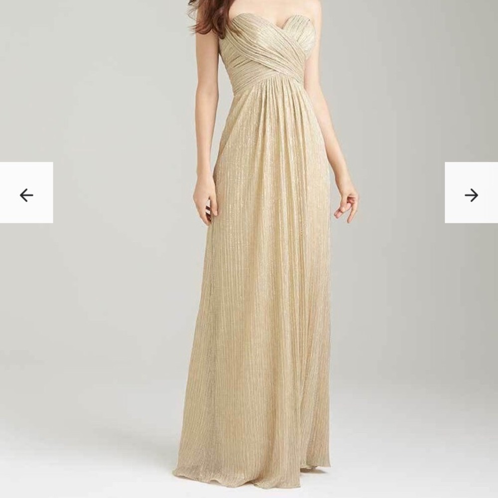 Allure Bridesmaid Dress Gold Style 1474